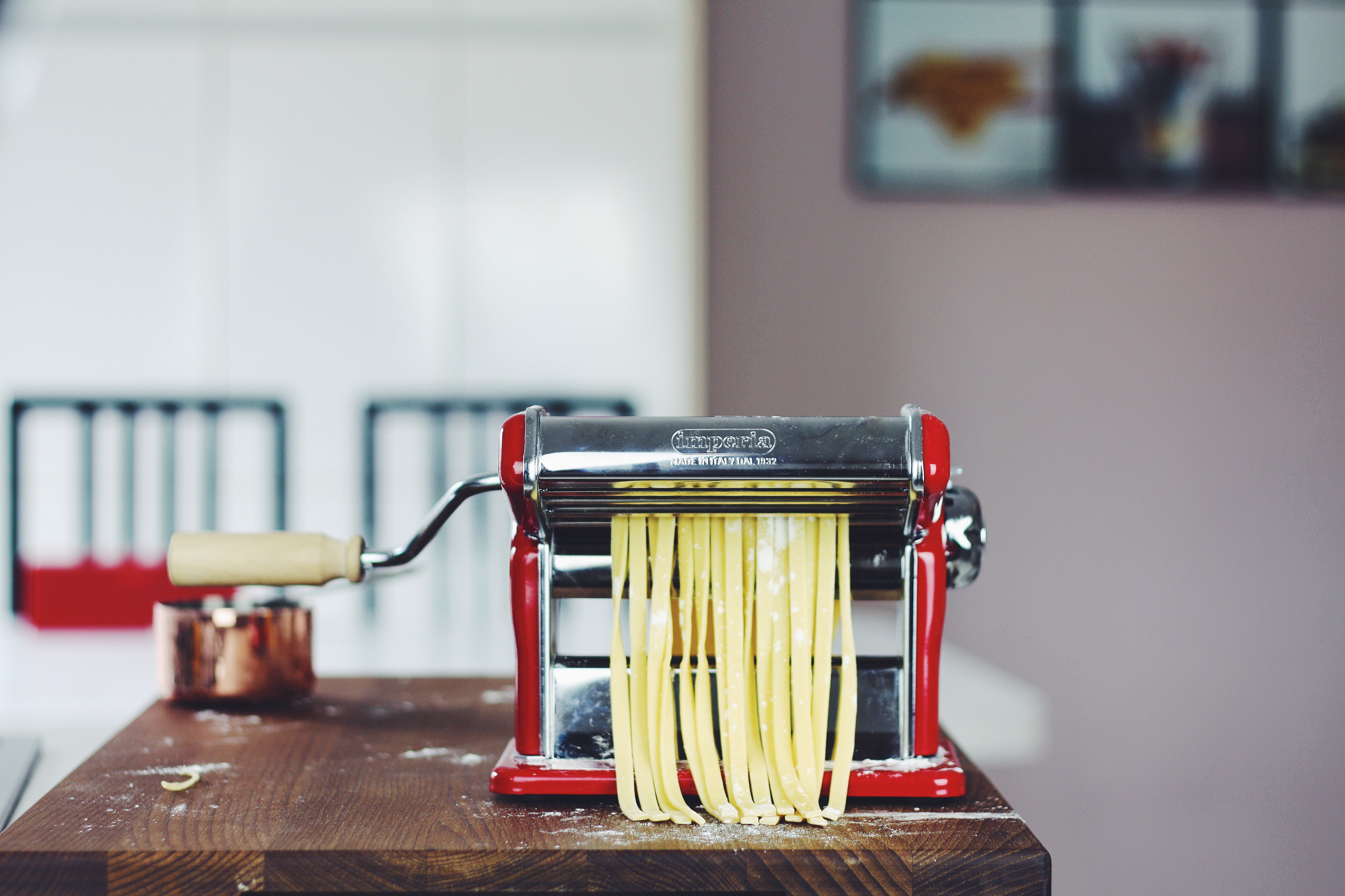 Homemade Pasta on a Imperia Pasta Machine 